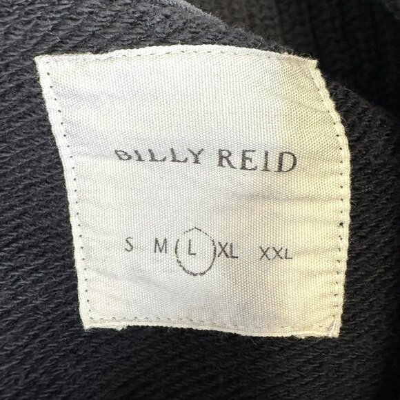 Billy Reid Shiloh Shawl Collar Pullover Sweater Mens Size Large Black Cotton - Picture 3 of 5
